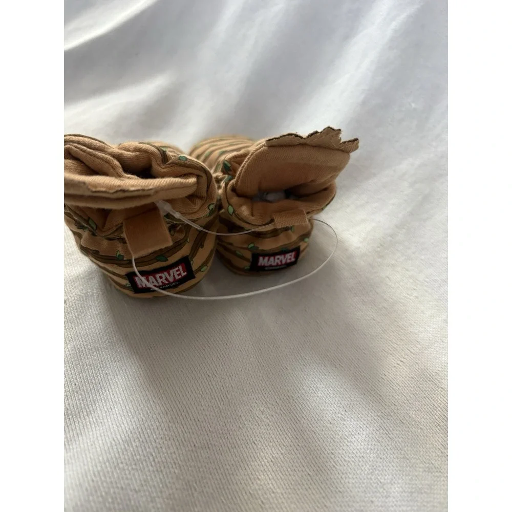 NEW Marvel Groot Infant Snap Bootie Size 3-6 Months Ro+ Me By Robeez Baby Shoes